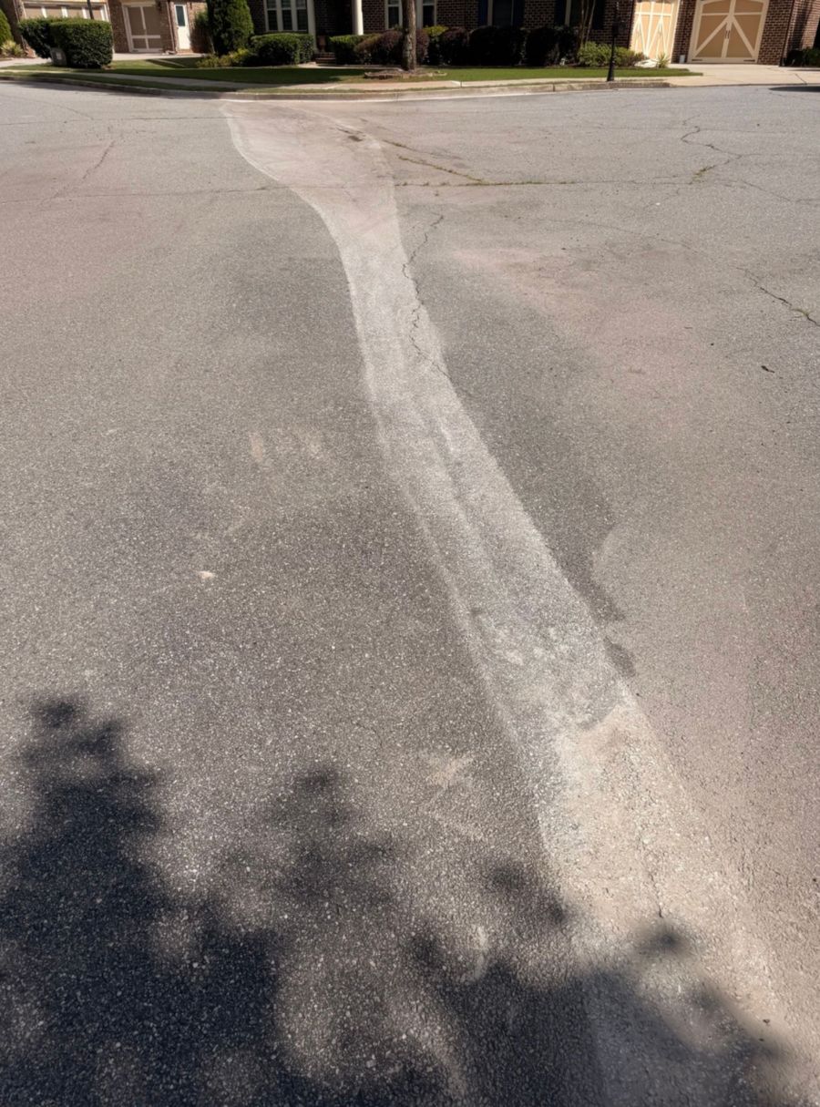 The same cul-de-sac draining properly after a Precision Flowline repair